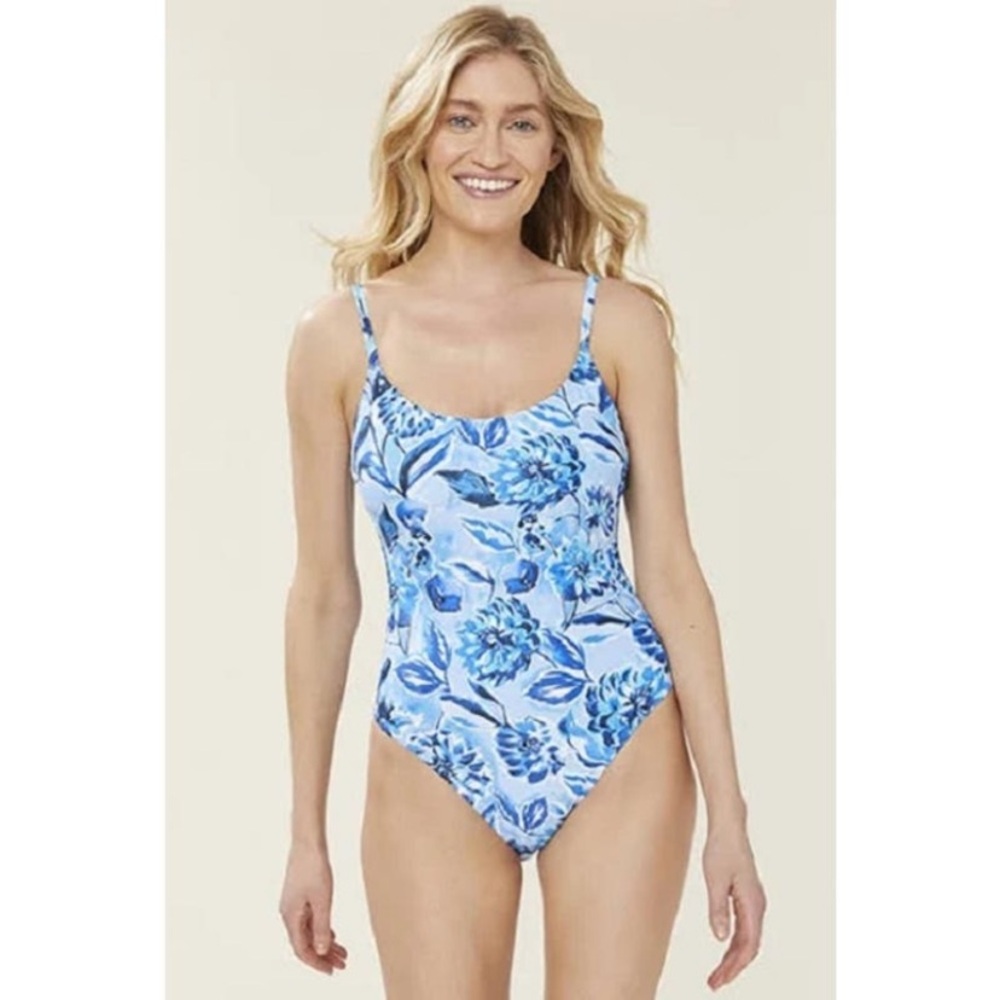Andie Swim the Bala underwire floral one piece swimsuit NWT